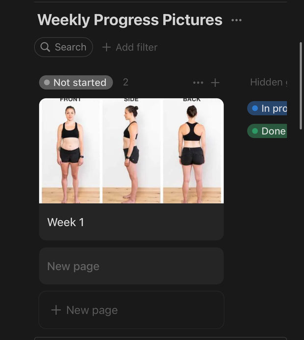 Notion Weight Loss Tracker