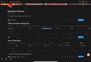 Notion Macrotracker & Meal Planner Template