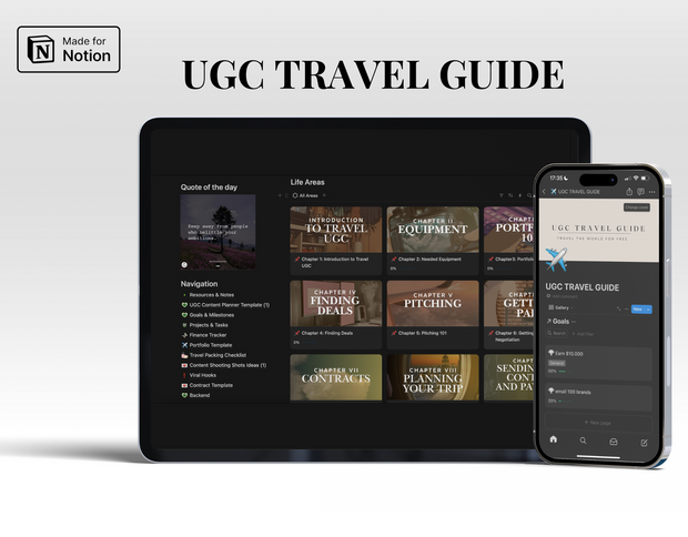 Notion - UGC TRAVEL COURSE GUIDE