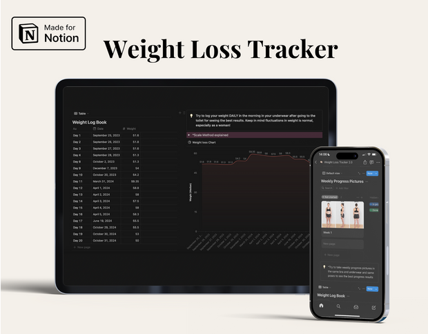 Notion Weight Loss Tracker